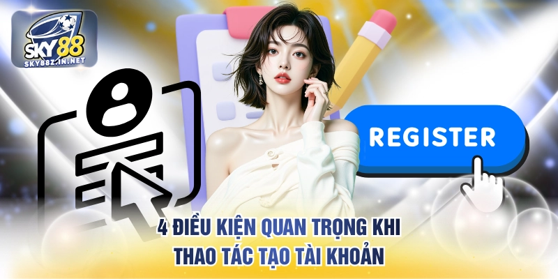 4 điều kiện quan trọng khi thao tác tạo tài khoản