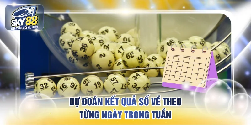 Dự đoán kết quả số về theo từng ngày trong tuần
