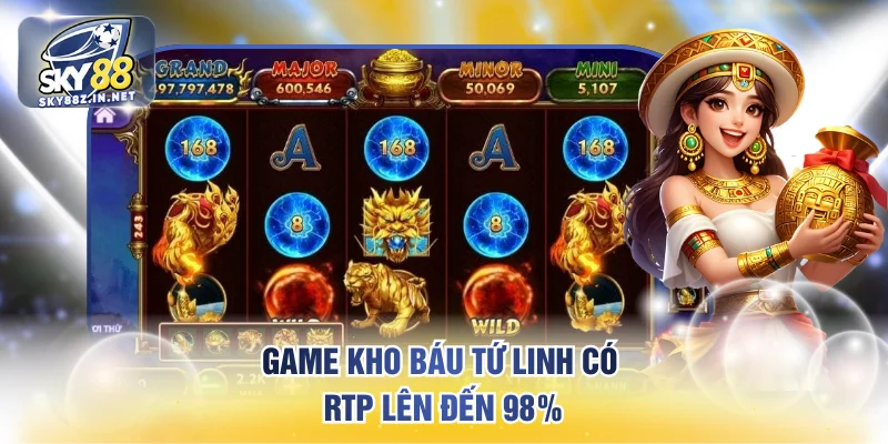 Game Kho Báu Tứ Linh có RTP lên đến 98%