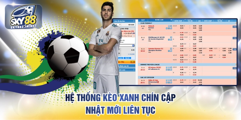 Hệ thống kèo xanh chín cập nhật mới liên tục