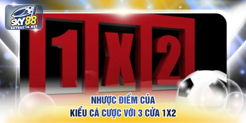 Nhược điểm của kiểu cá cược với 3 cửa 1x2